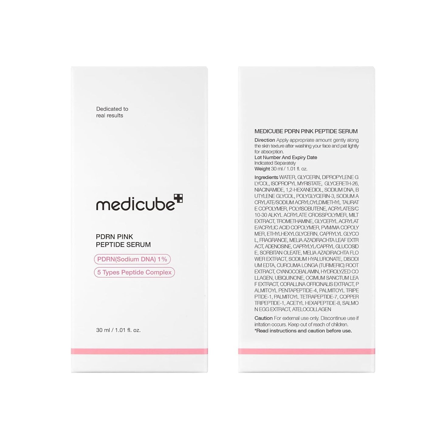medicube Salmon DNA PDRN Pink Peptide Serum, Pink glow serum, Peptide, Niacinamide, Hydrating & Moisturizing & Firming, Uneven Skin Tone, Korean Skincare | 1.01 fl.oz. (1.01 fl.oz., Salmon DNA PDRN)